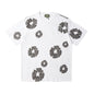 Denim Tears Outfit:T-shirt/Shorts (Separate Purchase Options) Puff Print Short Sleeve T-shirt Loose Couple Shorts Suit