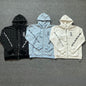Chrome Heart Hoodie autumn and winter horseshoe dark logo zipper sweater casual hooded cardigan