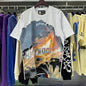 Godspeed T-shirts Technology Robot Printing Cotton Casual Short Sleeve Men and Women