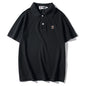 Bathing Ape T-Shirt Solid Color Casual Embroidered Short-Sleeved Polo Shirt