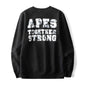 Bathing Ape Sweatshirts Generation Autumn and Winter Starry Sky Luminous Printed Long-Sleeved T-shirt