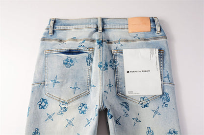 PURPLE  Fashion Jeans 9063