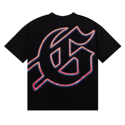 Godspeed T-shirts Skull Racing Printed Cotton Casual Short Sleeves Men and Women