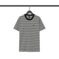 Chrome Heart T Shirts Poison Home Stripe Jacquard Embroidery Short Sleeve Couple T-Shirt