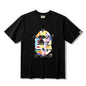 Bathing Ape T-Shirt Summer Candy Camouflage Ape Head Printed Short Sleeve T-shirt