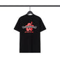 Chrome Heart T Shirts CH Flower Sanskrit Casual Short Sleeve T-Shirt Loose