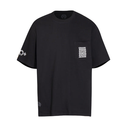 Chrome Heart T Shirts T-shirt logo print cotton round neck short sleeve