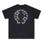 Chrome Heart T Shirts Horseshoe Patch Embroidery Short Sleeve T-Shirt