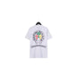 Chrome Heart T Shirts Crowe Scroll Heart Color Cross Print Crew Neck Short Sleeve