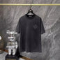 Chrome Heart T Shirts Croix Cross Color Leather Printed Short Sleeve T-Shirt