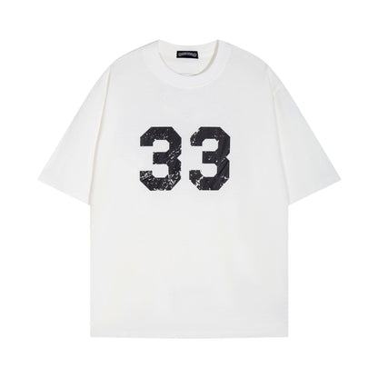 Chrome Heart T Shirts Horseshoe Cross Print Short Sleeve T-Shirt