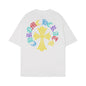 Chrome Heart T Shirts Cross Print Short Sleeve T-Shirt Loose