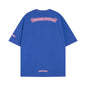 Chrome Heart T Shirts Sanskrit cross print embroidery casual loose