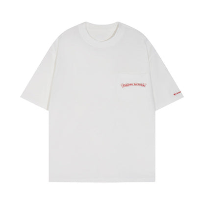 Chrome Heart T Shirts Chrome Hearts Sanskrit Horseshoe Pattern Short Sleeve T-Shirt