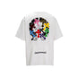 Chrome Heart T Shirts Sanskrit Rainbow Cross Foam Short Sleeve T-Shirt