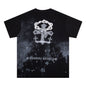 Chrome Heart T Shirts Starry Sky Inkjet Leather Short Sleeve T-Shirt