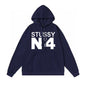 Stussy Hoodie Fall/Winter Fleece Hooded Sweater
