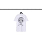 Chrome Heart T Shirts Croix Cross Color Leather Printed Short Sleeve T-Shirt