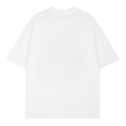 Chrome Heart T Shirts Cross Color Printed Short Sleeve T-Shirt Couple