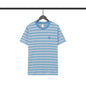 Chrome Heart T Shirts Poison Home Stripe Jacquard Embroidery Short Sleeve Couple T-Shirt