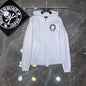 Chrome Heart Hoodie Crowe cotton terry zip-up cardigan hooded sweater