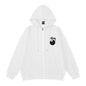 Stussy Hoodie Embroidered Fleece Fashion Hooded Sweater