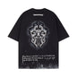 Chrome Heart T Shirts Sanskrit Short Sleeve T-Shirt Crew Neck