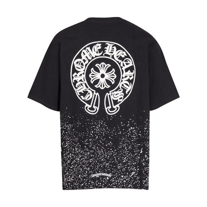 Chrome Heart T Shirts T-shirt sprayed loose cotton short sleeves