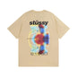 Stussy T-Shirts Casual Loose Couple T-Shirts