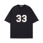 Chrome Heart T Shirts Horseshoe Cross Print Short Sleeve T-Shirt