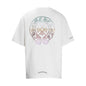 Chrome Heart T Shirts Horseshoe Sanskrit Cross Color Hot Diamond Short Sleeve T-Shirt