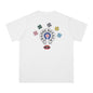 Chrome Heart T Shirts Cross Leather Print Short Sleeve T-Shirt Loose