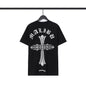 Chrome Heart T Shirts Croix Cross Leather Printed Short Sleeve T-Shirt