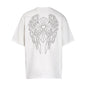 Chrome Heart T Shirts T-Shirt Hot Diamond Angel Wings Cross Cotton Short Sleeve