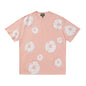 Denim Tears Outfit:T-shirt/Shorts (Separate Purchase Options) Puff Print Short Sleeve T-shirt Loose Couple Shorts Suit