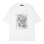 Chrome Heart T Shirts Cross Color Printed Short Sleeve T-Shirt Couple