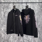 Chrome Heart Hoodie Cross, hooded zip-up cardigan sweater jacket