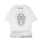 Chrome Heart T Shirts Sanskrit Short Sleeve T-Shirt Crew Neck