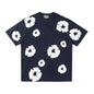 Denim Tears Outfit:T-shirt/Shorts (Separate Purchase Options) Puff Print Short Sleeve T-shirt Loose Couple Shorts Suit
