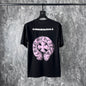 Chrome Heart T Shirts Pink Sanskrit Leather Short Sleeve T-Shirt