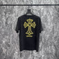 Chrome Heart T Shirts Washing Water Sanskrit Cross Foam Pulp Short Sleeve