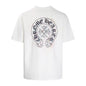 Chrome Heart T Shirts Summer Horseshoe Print Short Sleeve T-Shirt