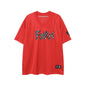 Chrome Heart T Shirts Croix Cross Color Leather Printed Short Sleeve T-Shirt