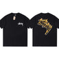 Stussy T-Shirts Loose Casual T-Shirts Same for Men and Women